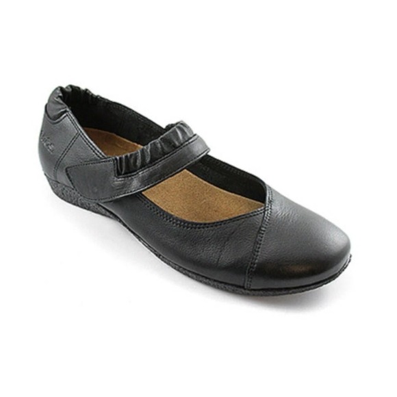 Taos Footwear Shoes - Taos Mary Jane Flats Metallic Leather Comfort Shoe Sz 39 US 8 8.5 Office Travel